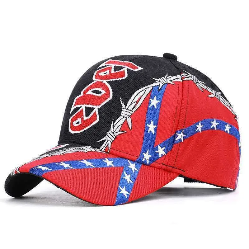 European and American New Camouflage Rooster Wild Embroidery Outdoor Hip-Hop Sunscreen Baseball Cap