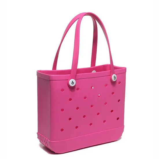 EVA Injection Molded Beach Bag EVA Basket Hole Bag European and American Beach Portable Beach Basket