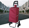 Portable Supermarket Folding Grocery Cart Advertising Two-Wheeled Shopping Cart Trolley Hand Pull Shopping Bag