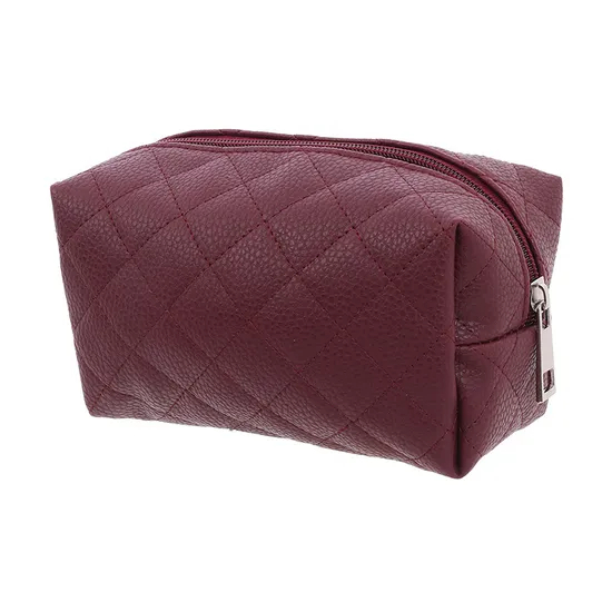 PU Leather Portable Waterproof Small Square Bag Travel Cosmetics Storage Bag