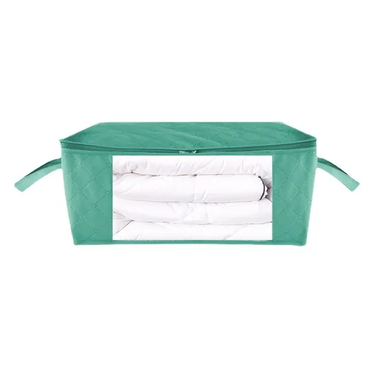 Non-Woven Clothing Storage Box Visual Home Storage Bag Foldable Clothing Dust Bag