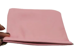 Leather-Embossed Logo Pink for Easy Carrying of Makeup Pouch
