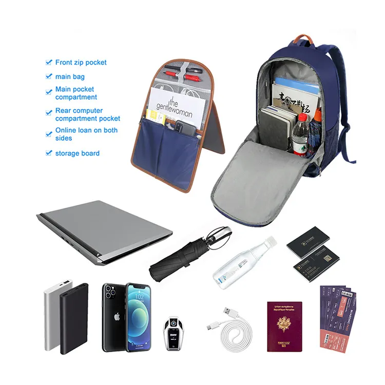 Independent Shoe Layer Backpack New High-Capacity USB Port Charging Travel Computer Bag Laptop Bag Computer Bag