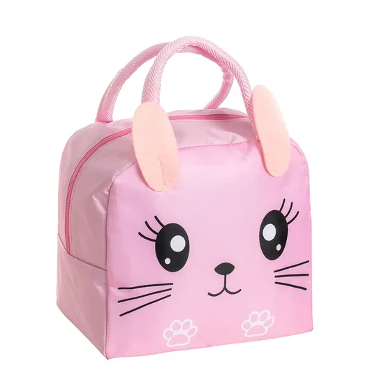 New 3D Cartoon Portable Bento Student Insulated Bag