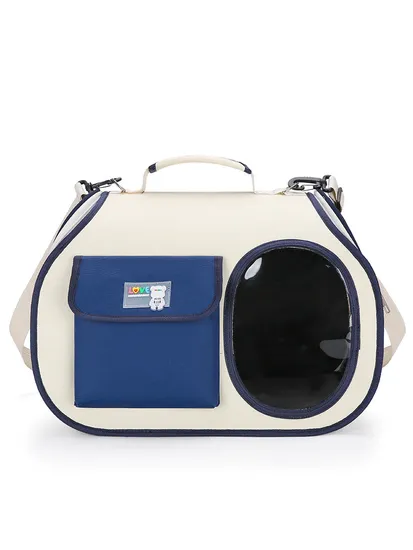Stylish and Breathable Square Foldable Portable Pet Bag for Going out