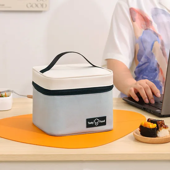 Dopamine Portable Bento Bag Takeaway Student Packing with Rice Insulated Bag Aluminum Foil Thickened Lunch Box Bag