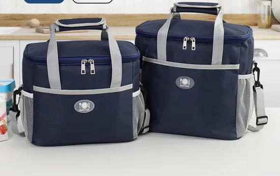 Insulated Bento Bag for Primary School Students Hand-Held Waterproof Thickened Aluminum Foil Lunch Bag
