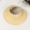 Foldable Large Brimmed Grass Woven Hollow Top Baseball Cap