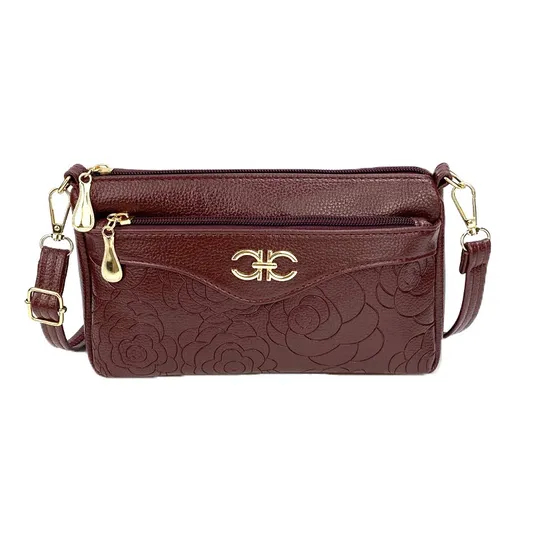 Large Capacity Red Checkered Shoulder Bag