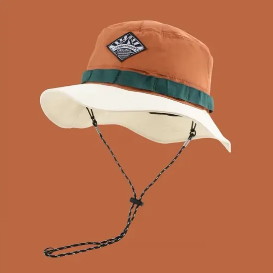 New Color Blocked Foldable Quick Drying Sun Shading Fisherman Hat