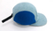 Color Blocking Corduroy Logo Flat Brim Baseball Cap