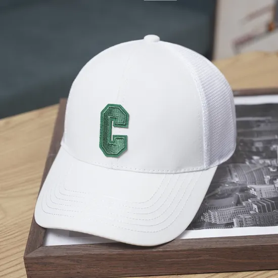 Letter C Sunshade Solid Baseball Hat