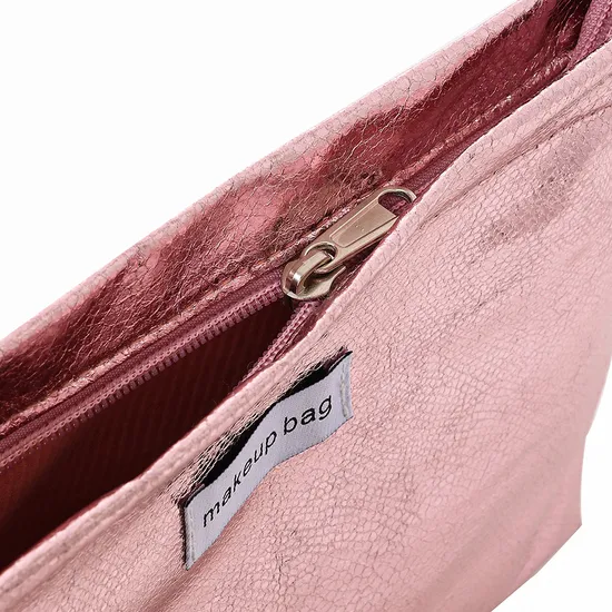 The New Glitter Simple Portable Sequin Leather Large-Capacity Clutch Makeup Bag
