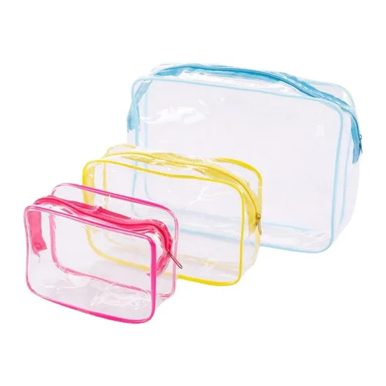 Transparent Waterproof Men′s and Women′s Travel Business Trip Storage Business Hand-Held Cosmetics Zipper Bag