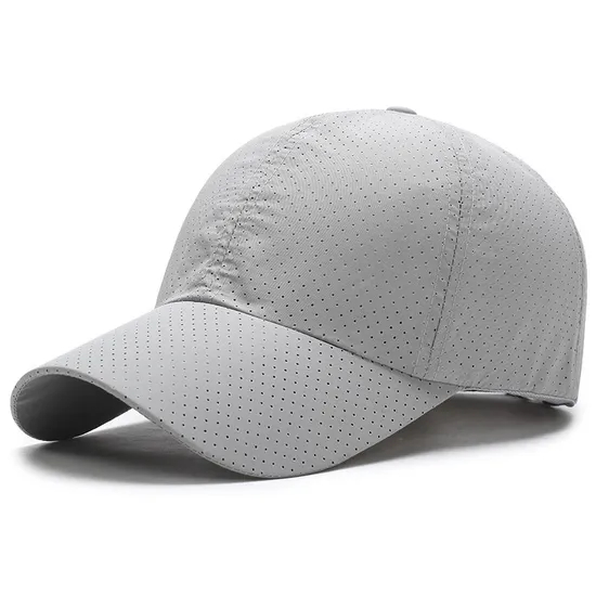 Quick Dry Hat Outdoor Perforated Mesh Unisex Custom Printed Baseball Cap