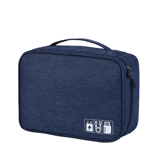 Data Cable Storage Bag Travel Power Bank Earphone Storage Box Multifunctional Divided Digital Bag