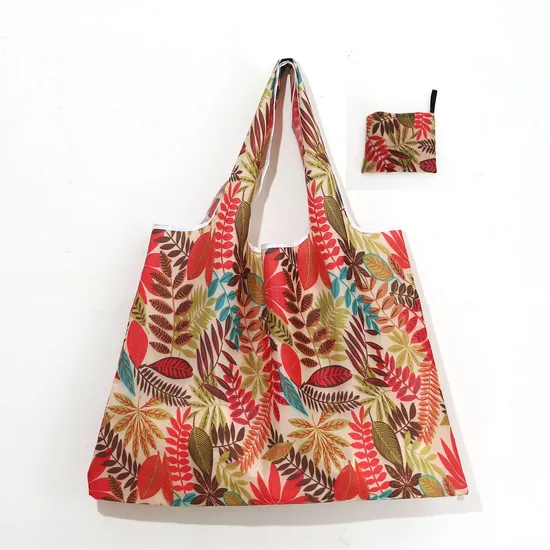 Oxford Cloth Foldable Eco-Friendly Shopping Bag Hand in Hand with Storage Bag Large Capacity Supermarket Shopping Bag