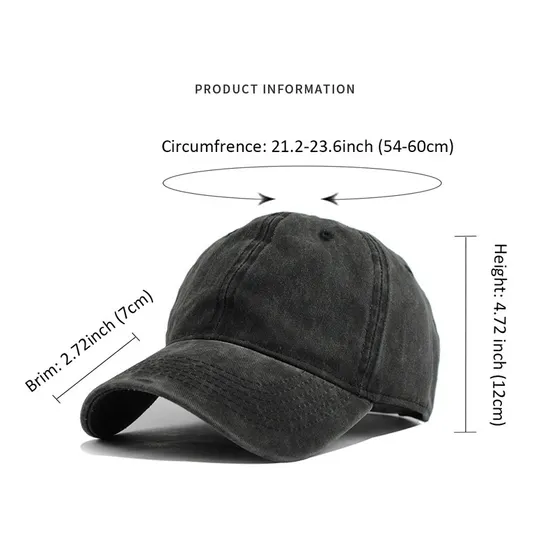 Solid Color Light Plate Duckbill Caps Worn-out Washed Cotton Sun Caps China