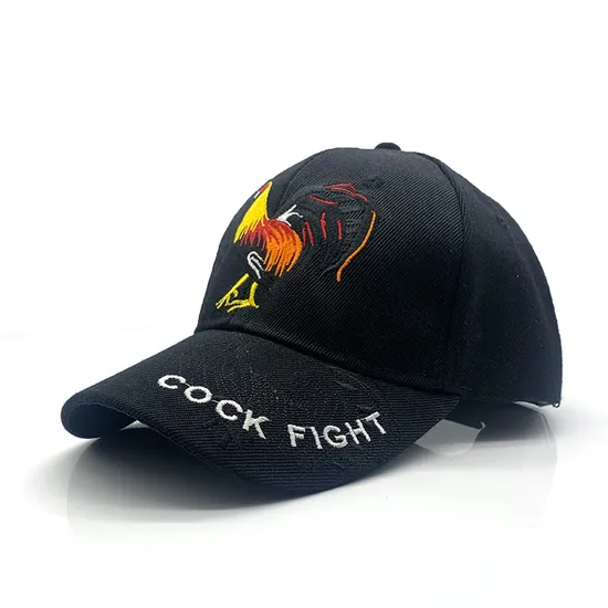 European and American New Camouflage Rooster Wild Embroidery Outdoor Hip-Hop Sunscreen Baseball Cap