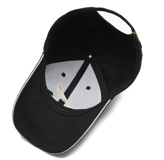 Spring New Men and Women Wheat Ear Embroidery Polyester Cotton Tide Sunhat Can Be Customized with The Latest Sunscreen Outdoor Sports Baseball Cap