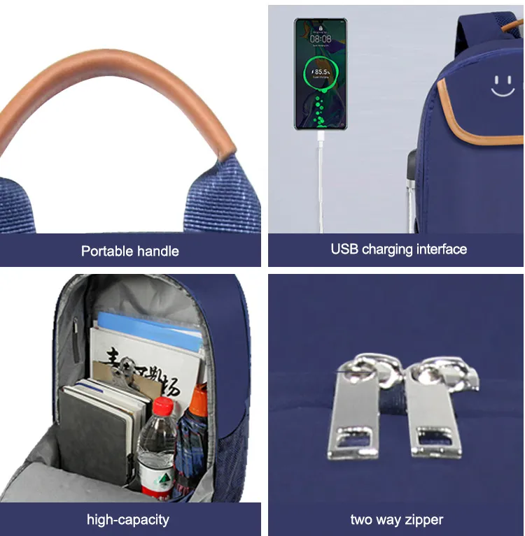 Independent Shoe Layer Backpack New High-Capacity USB Port Charging Travel Computer Bag Laptop Bag Computer Bag