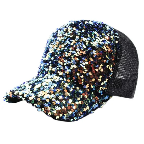 Sequins Are Versatile with Sunscreen and Sunshade Baseball Caps