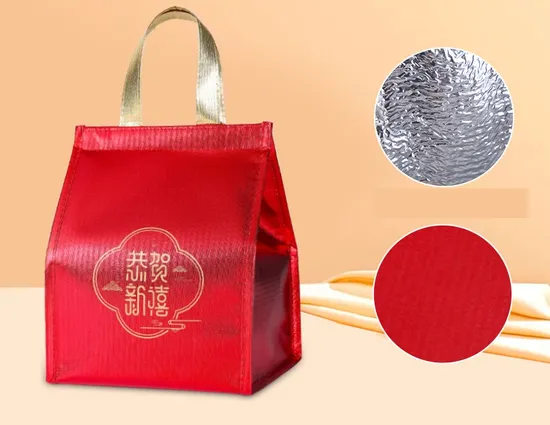 New Year Gift Crockpot Aluminum Foil Large Plate Dish Handcake Insulated Bag
