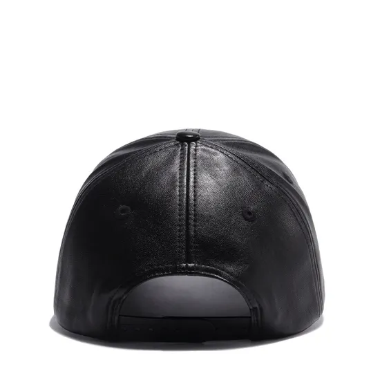 The New PU Leather Street Fashion Versatile Korean Version of The Fashion Hip-Hop Baseball Cap