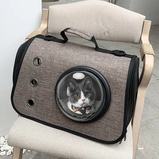Portable Carry One Shoulder Cross-Capsule Travel Pet Bag