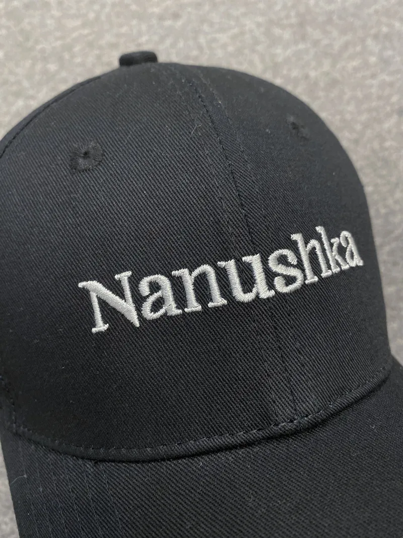 Letter Logo Embroidered Dome Curved Brim Baseball Cap Duck Tongue Cap