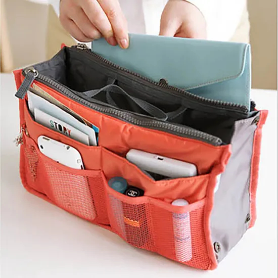 Multifunctional Makeup Bag Double Zipper Bag Middle Bag Wash Bag Storage Bag