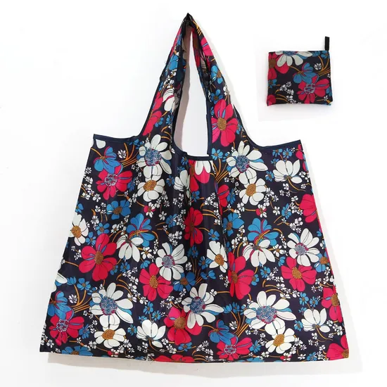 Oxford Cloth Foldable Eco-Friendly Shopping Bag Hand in Hand with Storage Bag Large Capacity Supermarket Shopping Bag