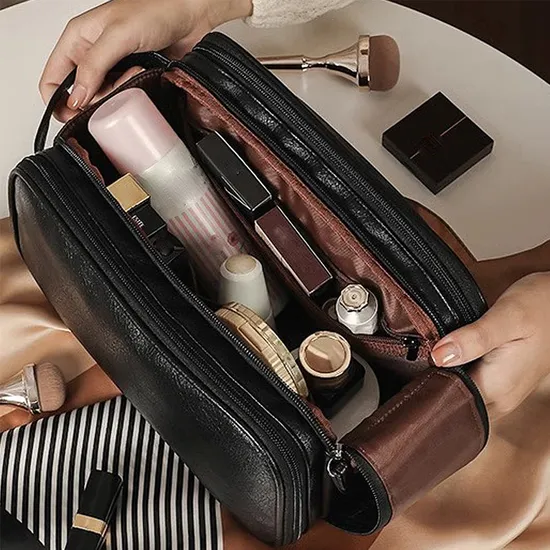 Makeup for Women Large Capacity Portable Travel High-End Brushes Toiletries Storage Bag