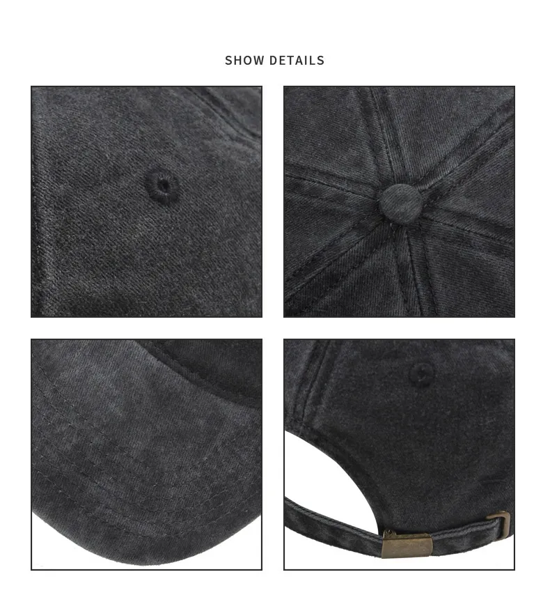 Solid Color Light Plate Duckbill Caps Worn-out Washed Cotton Sun Caps China