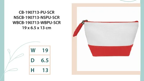 PU Colorful Fashion Digital Storage Bag Cosmetic Bag