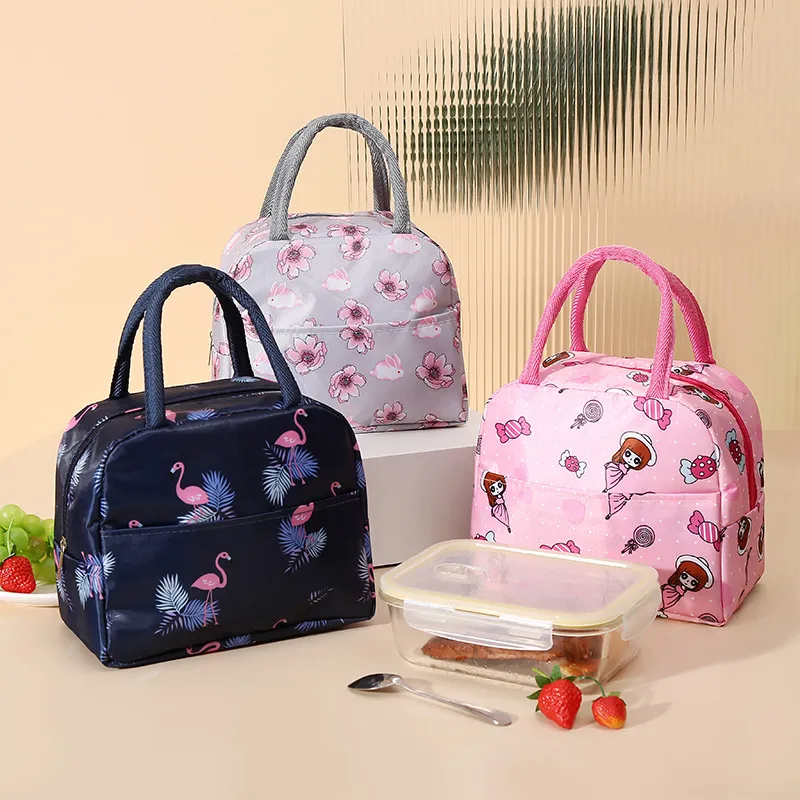 Large Capacity Small Fresh Printing Ice Pack Printing Portable Portable Thermal Insulation Bag