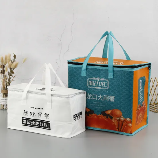 Portable Takeaway Box Food Preservation Non Woven Aluminum Foil Can Be Customized Insulated Bag