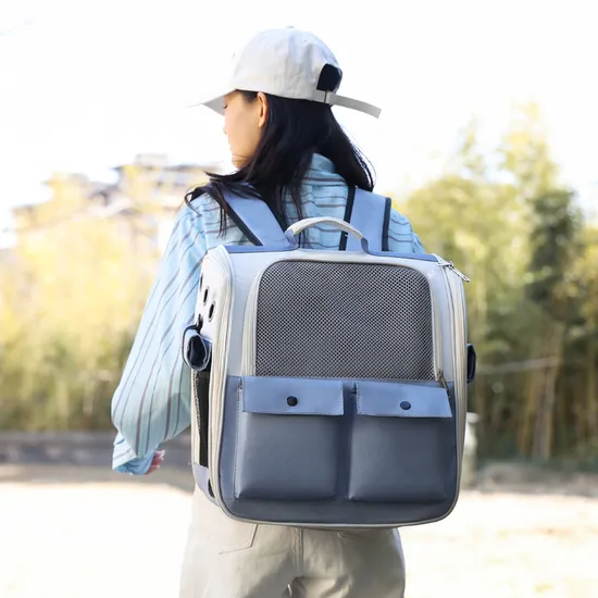 Stylish and Breathable Square Foldable Portable Pet Bag for Going out
