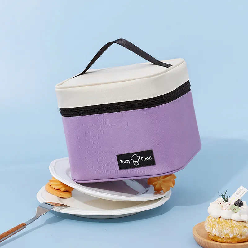 Dopamine Portable Bento Bag Takeaway Student Packing with Rice Insulated Bag Aluminum Foil Thickened Lunch Box Bag