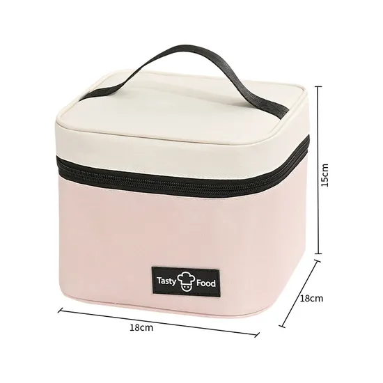 Dopamine Portable Bento Bag Takeaway Student Packing with Rice Insulated Bag Aluminum Foil Thickened Lunch Box Bag