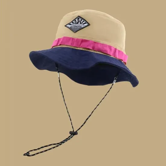 New Color Blocked Foldable Quick Drying Sun Shading Fisherman Hat