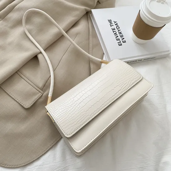 Crocodile Pattern Handheld Retro Versatile Small Square Bag