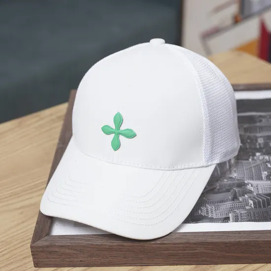 Embroidered Pattern Sun Shading Solid Color Baseball Cap