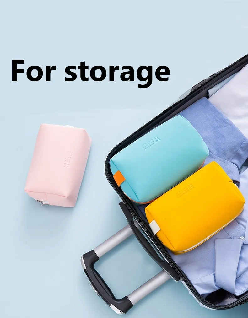 PU Cosmetic Storage Bag Waterproof Octagonal Cosmetic Bag