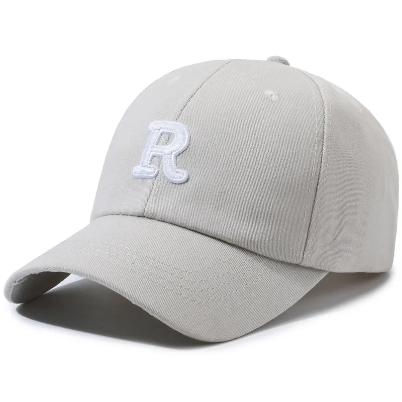 R Mark Big Head Circumference Baseball Hat Men&prime;s and Women&prime;s Ins New Student Autumn and Winter Face Small Korean Version Hard Top Shortalong The Cap