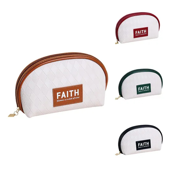 New Ins Style Fashion Half-Circle Holding Bag Lipstick Supplies Makeup Bag