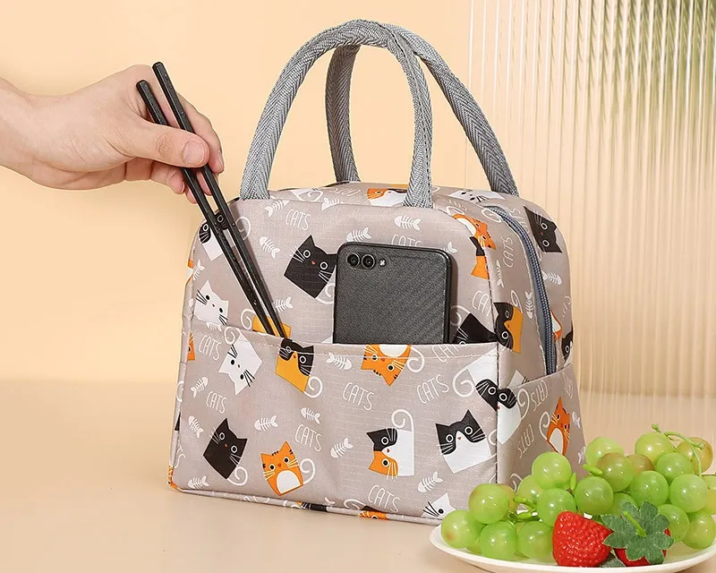 Large Capacity Small Fresh Printing Ice Pack Printing Portable Portable Thermal Insulation Bag