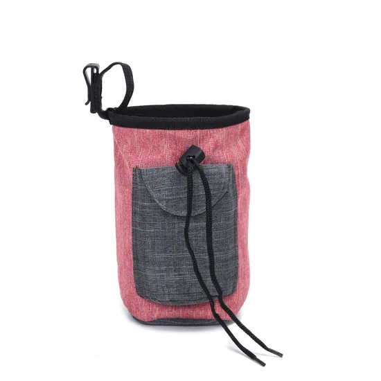 Printed Logo Portable Outdoor Pet Dog Food Waist Bag