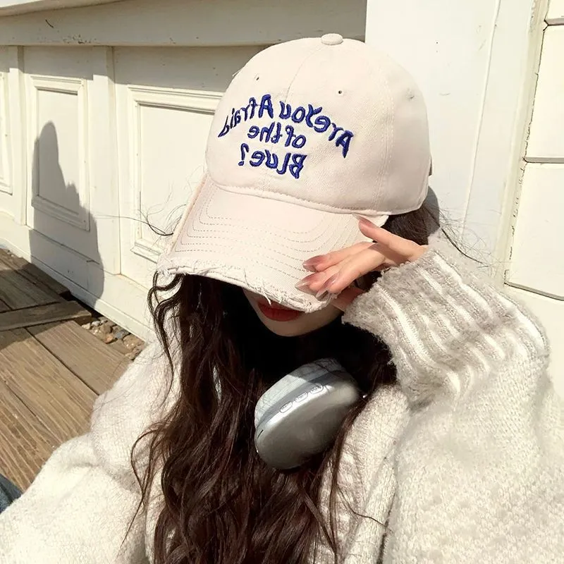 European and American Embroidered Soft Top Pure Cotton Baseball Cap