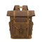 Retro Waterproof Large Capacity Contrasting Leather Shoulder Bag